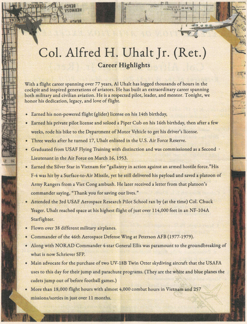 Al Uhalt Celebration of Wright Brothers Master Pilot Award 17 May 2025